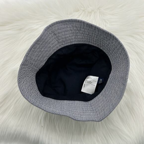 Club Room Men's Bucket Hat - Blue/White Stripes - One Size - New with tags - Picture 5 of 6